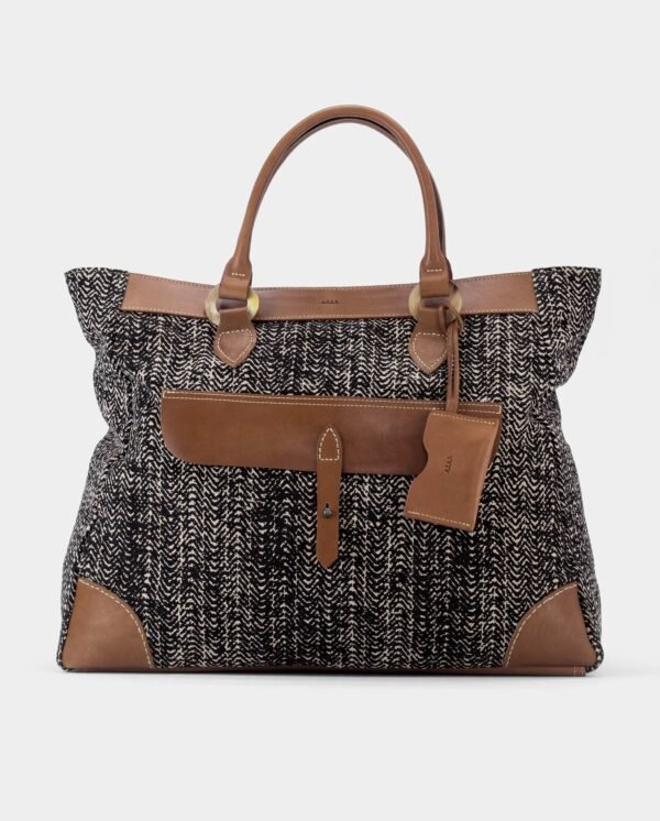 African Holdall — Black Tweed