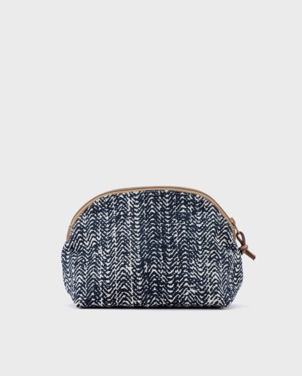 Cosmetic Pouch — Blue Tweed