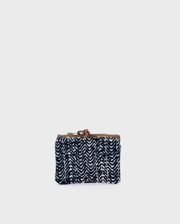 Micro Pouch — Blue Tweed