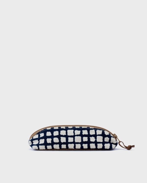 Pencase — Blue Grid