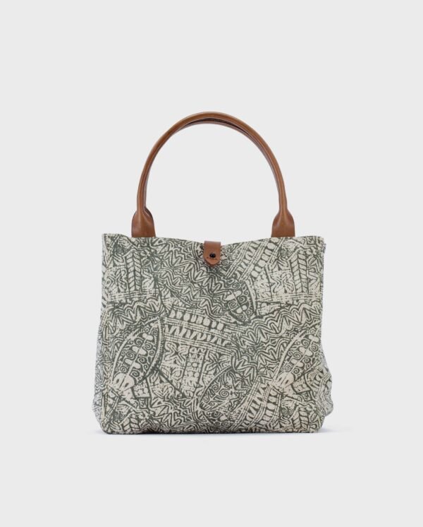 Safari Tote — Green Tribal