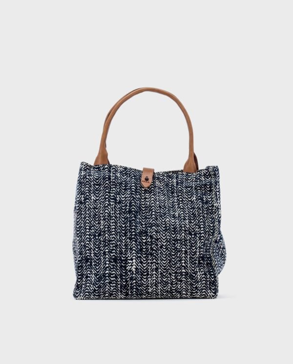 Safari Tote — Blue Tweed