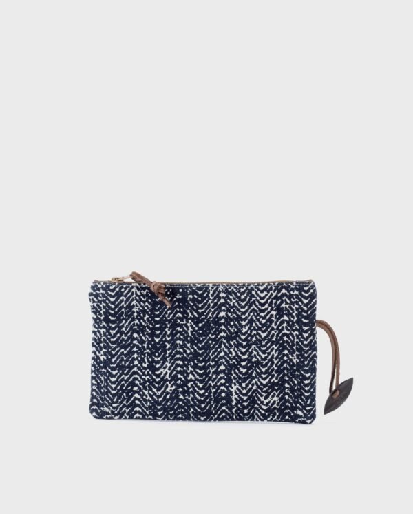 Travel Pouch — Blue Tweed