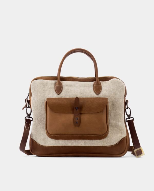 Welli Computer Bag — Linen