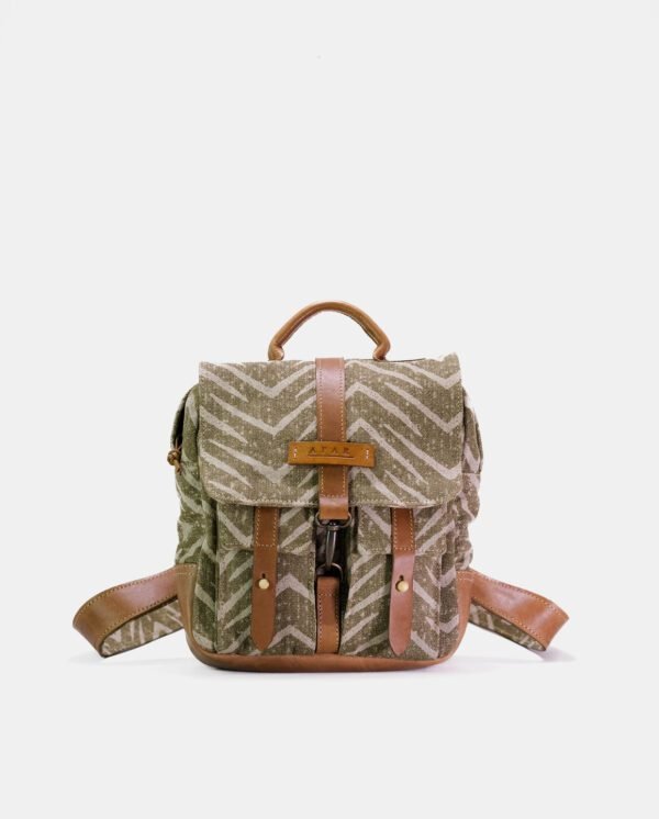 Zacky Multipocket Backpack — Vintage Angles Green